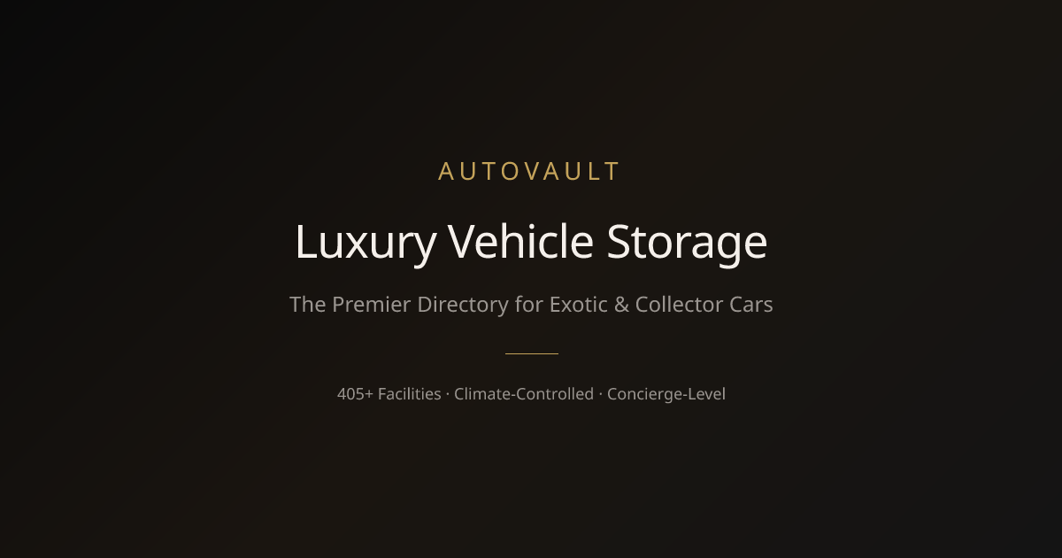 AutoVault | The World's Premier Luxury Vehicle Storage Directory